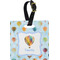 Watercolor Hot Air Balloons Personalized Square Luggage Tag