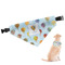 Watercolor Hot Air Balloons Dog Bandana - Large (Personalized)