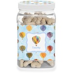 Watercolor Hot Air Balloons Dog Treat Jar (Personalized)