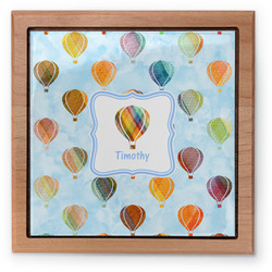 Watercolor Hot Air Balloons Pet Urn w/ Name or Text