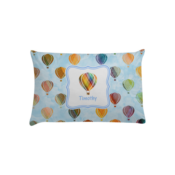 Custom Watercolor Hot Air Balloons Pillow Case - Toddler (Personalized)