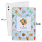 Watercolor Hot Air Balloons Playing Cards - Approval