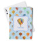 Watercolor Hot Air Balloons Playing Cards - Front View