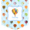 Watercolor Hot Air Balloons Pocket T Shirt-Just Pocket