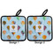 Watercolor Hot Air Balloons Pot Holders - Set of 2 APPROVAL