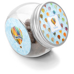 Watercolor Hot Air Balloons Puppy Treat Jar (Personalized)