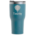 Watercolor Hot Air Balloons RTIC Tumbler - Dark Teal - Laser Engraved - Single-Sided (Personalized)