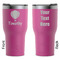 Watercolor Hot Air Balloons RTIC Tumbler - Magenta - Double Sided - Front & Back