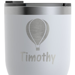 Watercolor Hot Air Balloons RTIC Tumbler - White - Engraved Front & Back (Personalized)
