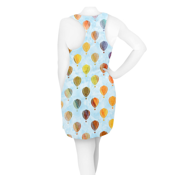Watercolor Hot Air Balloons Racerback Dress - On Model - Back