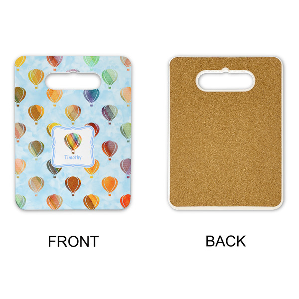 Watercolor Hot Air Balloons Rectangle Trivet with Handle - APPROVAL