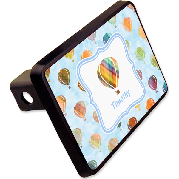 Custom Watercolor Hot Air Balloons Rectangular Trailer Hitch Cover - 2" (Personalized)