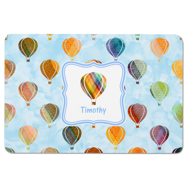 Watercolor Hot Air Balloons Rectangular Fridge Magnet - FRONT