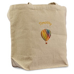 Watercolor Hot Air Balloons Reusable Cotton Grocery Bag - Single (Personalized)