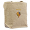 Watercolor Hot Air Balloons Reusable Cotton Grocery Bag - Front View