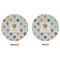 Watercolor Hot Air Balloons Round Linen Placemats - APPROVAL (double sided)