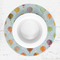 Watercolor Hot Air Balloons Round Linen Placemats - LIFESTYLE (single)