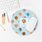 Watercolor Hot Air Balloons Round Mousepad - LIFESTYLE 2
