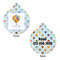 Watercolor Hot Air Balloons Round Pet ID Tag - Large - Approval