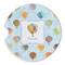 Watercolor Hot Air Balloons Sandstone Car Coaster - Single