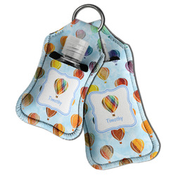 Watercolor Hot Air Balloons Hand Sanitizer & Keychain Holder (Personalized)
