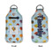 Watercolor Hot Air Balloons Sanitizer Holder Keychain - Large APPROVAL (Flat)