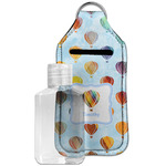 Watercolor Hot Air Balloons Hand Sanitizer & Keychain Holder - Large (Personalized)