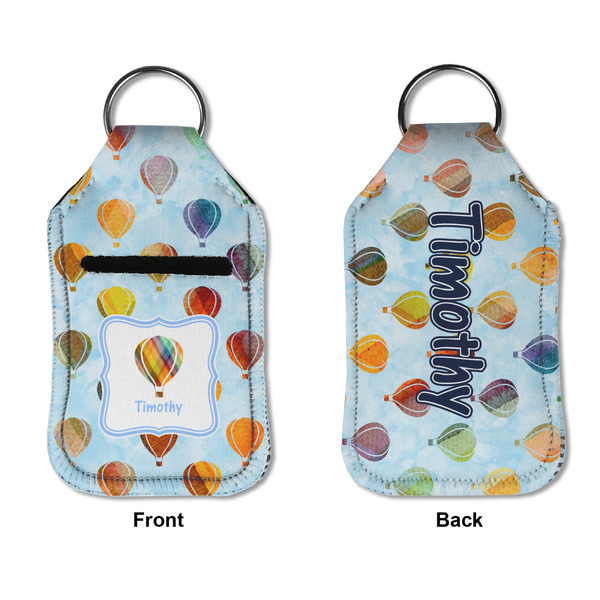 Watercolor Hot Air Balloons Sanitizer Holder Keychain - Small APPROVAL (Flat)