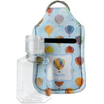 Watercolor Hot Air Balloons Hand Sanitizer & Keychain Holder - Small (Personalized)