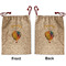Watercolor Hot Air Balloons Santa Sack - Front & Back (Personalized)
