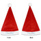 Watercolor Hot Air Balloons Santa Hats - Front and Back (Double Sided Print) APPROVAL