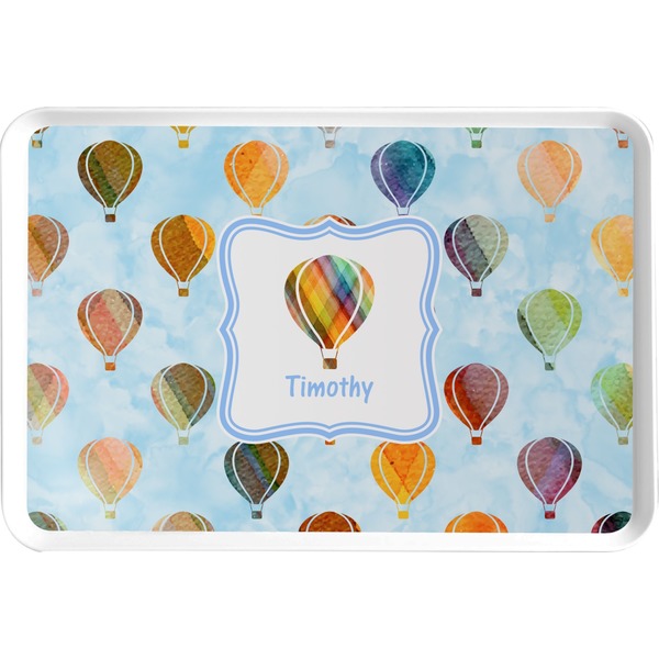 Custom Watercolor Hot Air Balloons Serving Tray (Personalized)