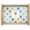 Watercolor Hot Air Balloons Natural Wooden Tray - Large (Personalized)