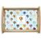 Watercolor Hot Air Balloons Natural Wooden Tray - Small (Personalized)