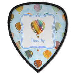 Watercolor Hot Air Balloons Iron on Shield Patch A w/ Name or Text