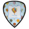 Watercolor Hot Air Balloons Iron on Shield Patch A w/ Name or Text
