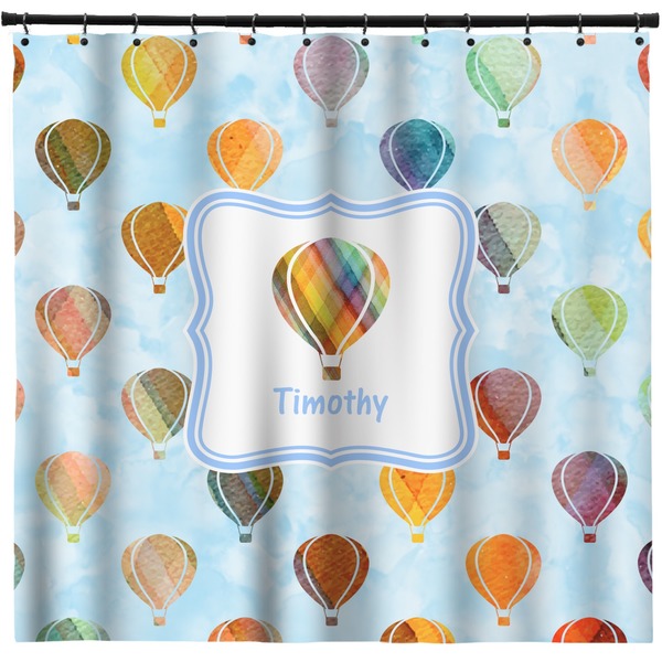 Custom Watercolor Hot Air Balloons Shower Curtain - Custom Size (Personalized)
