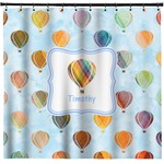 Watercolor Hot Air Balloons Shower Curtain (Personalized)