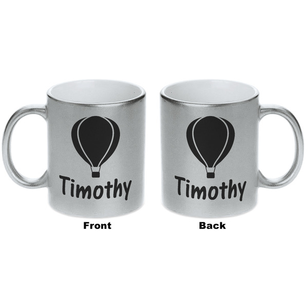 Watercolor Hot Air Balloons Silver Mug - Approval