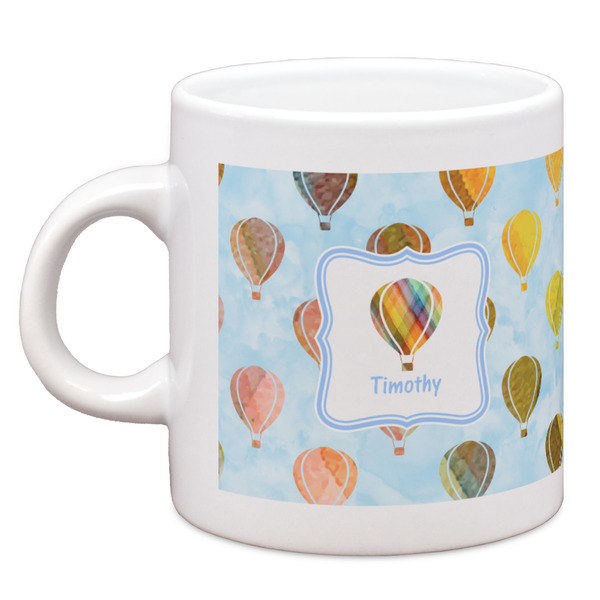 Custom Watercolor Hot Air Balloons Espresso Cup (Personalized)
