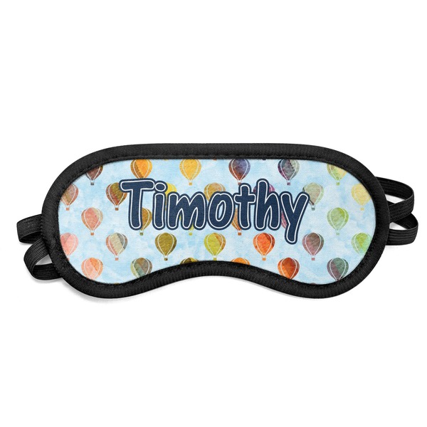 Custom Watercolor Hot Air Balloons Sleeping Eye Mask (Personalized)