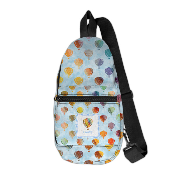 Custom Watercolor Hot Air Balloons Sling Bag (Personalized)