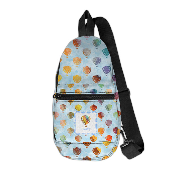 Custom Watercolor Hot Air Balloons Sling Bag (Personalized)