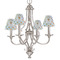 Watercolor Hot Air Balloons Small Chandelier Shade - LIFESTYLE (on chandelier)