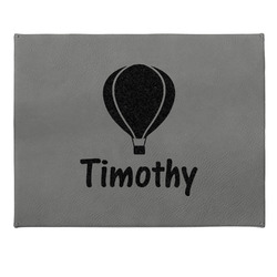 Watercolor Hot Air Balloons Gift Boxes w/ Engraved Leather Lid (Personalized)