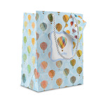 Watercolor Hot Air Balloons Small Gift Bag (Personalized)