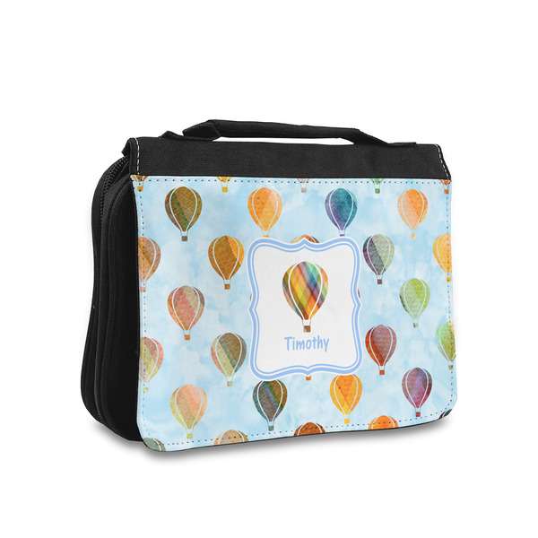 Custom Watercolor Hot Air Balloons Toiletry Bag - Small (Personalized)