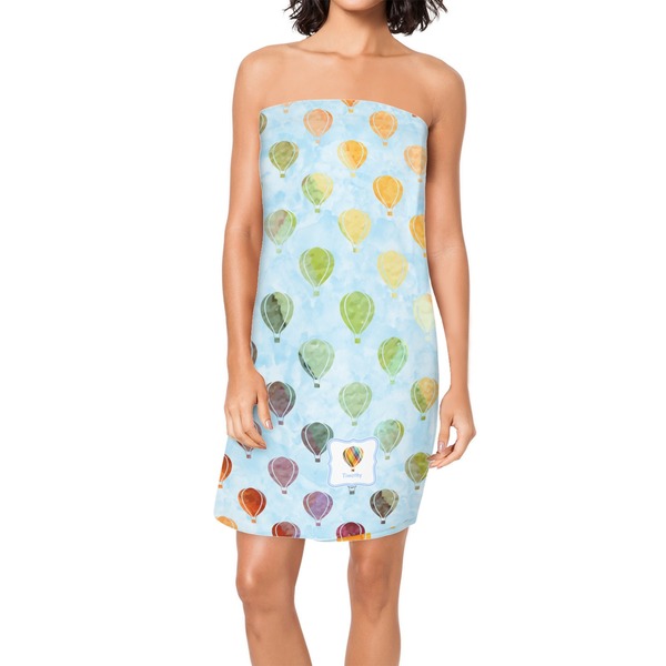 Custom Watercolor Hot Air Balloons Spa / Bath Wrap (Personalized)
