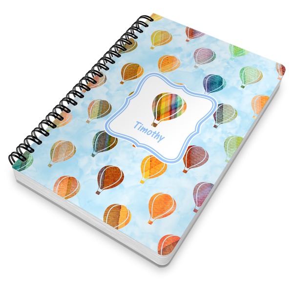 Watercolor Hot Air Balloons Spiral Journal 7 x 10 - Main