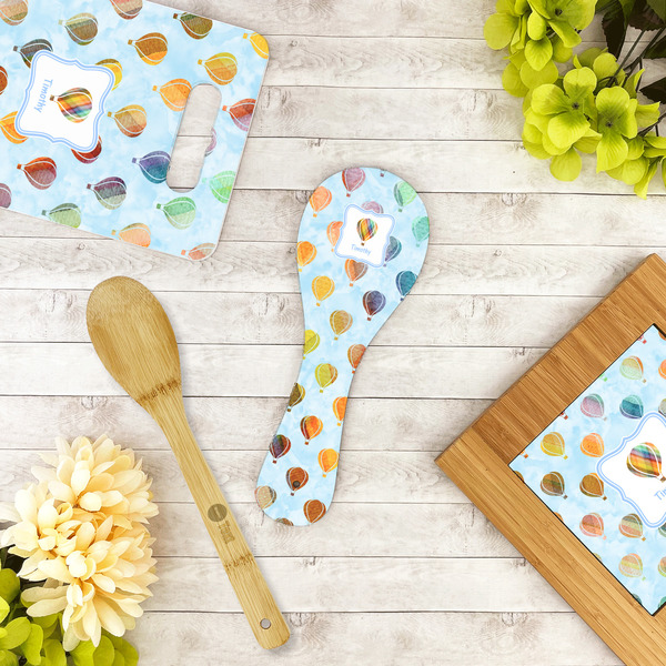 Watercolor Hot Air Balloons Spoon Rest Trivet - LIFESTYLE
